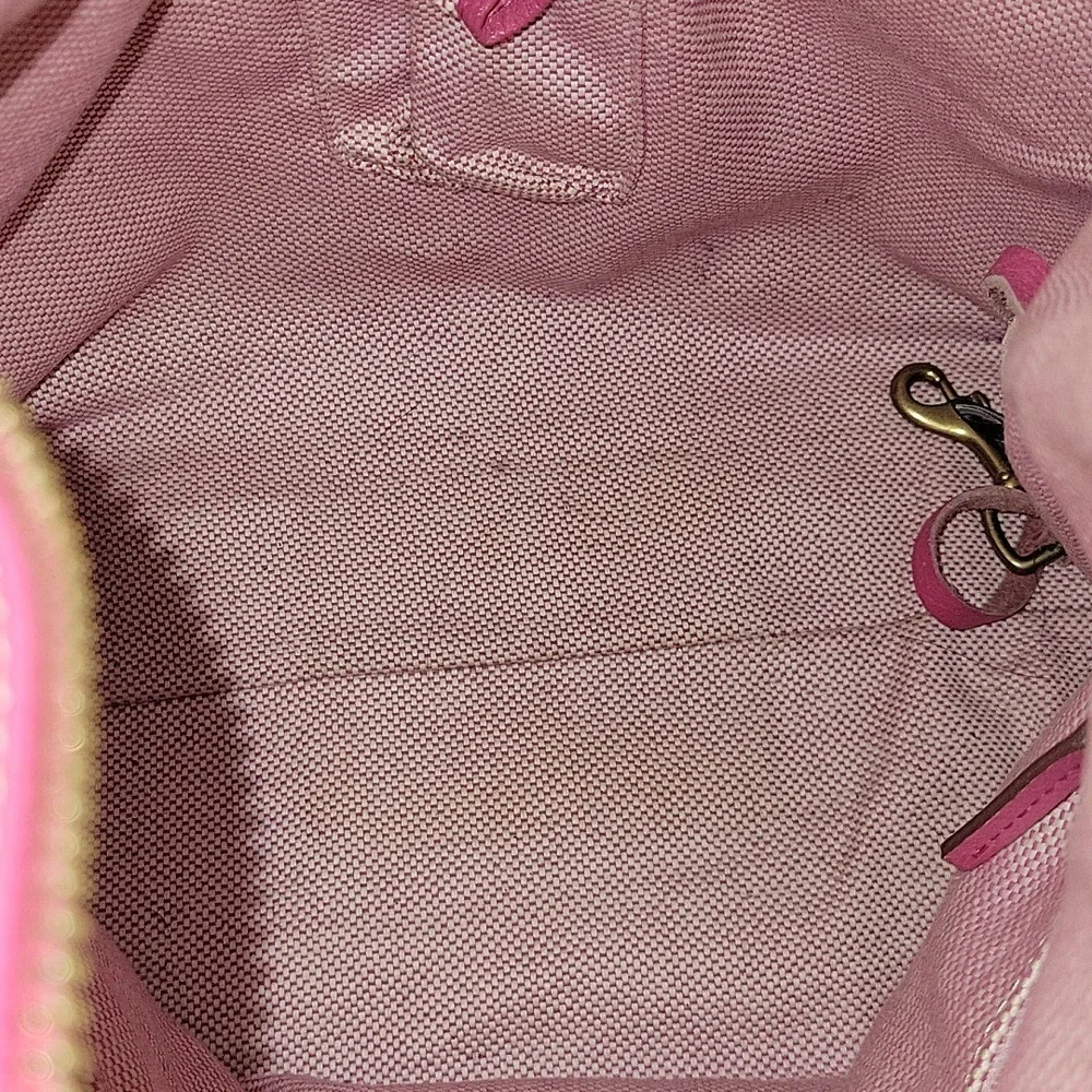 Dooney & Bourke Large Pink Leather Shoulder Bag